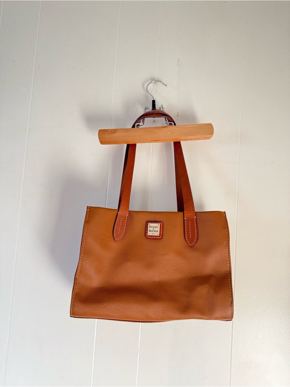 Dooney & Bourke Tan Leather Pebbled Tote